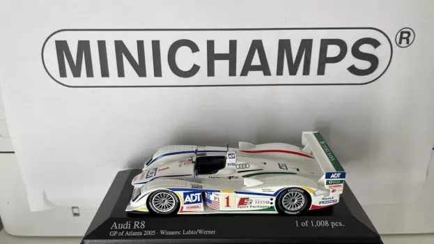 Minichamps Audi R8 N 1 Winner Alms Atlanta 2005 Lehto Werner 1:43 400051391